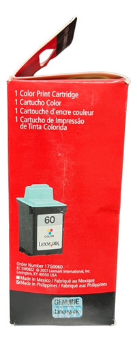 Cartucho Original Lexmark 60 Color