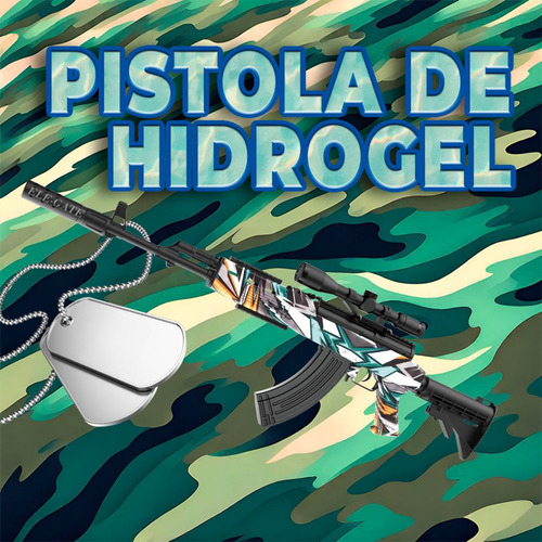 Rifle Lanzador Hidrogel Automático M416 Mira Telescópica