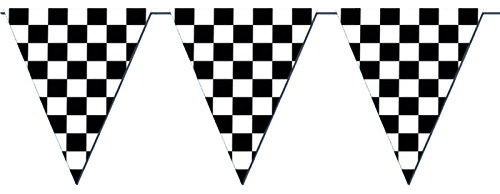 Banderin De Plastico Para Fiesta Carrera De Autos 30 Metros