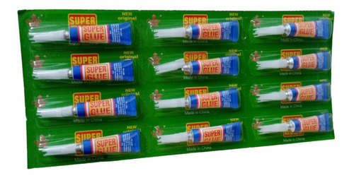 Pegamento Instantáneo Super Glue Gotita Blister X 12  Delsur