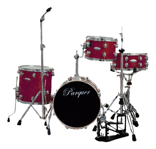 Bateria Acustica Parquer 10007 Jazz 4c Medidas Chicas Sale%