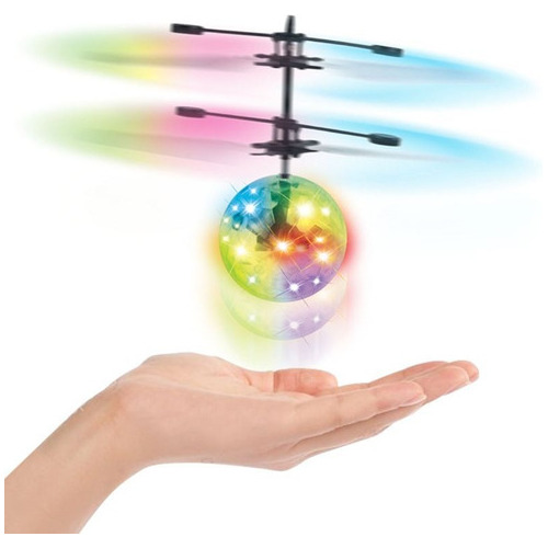 Imagen 2 de 7 de Bola Voladora Helicoptero Dron Esfera El Duende Azul Full