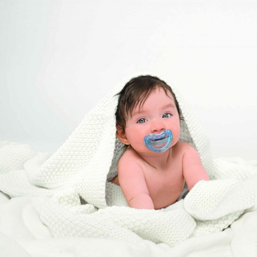 Chupón Curaprox Talla 0 (3-7 Kg) (0-7 Meses) 2pz Color Azul Período de edad 0-7 meses
