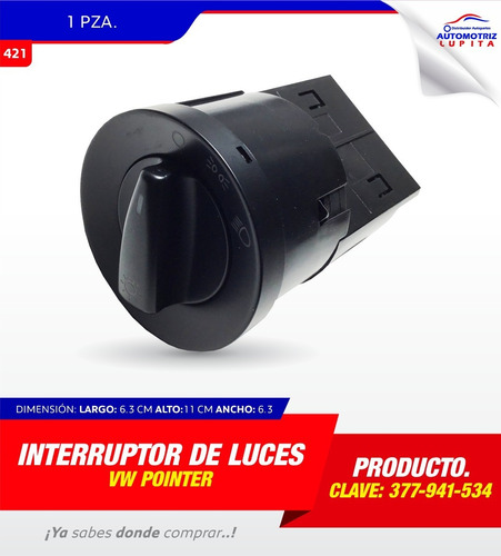 Switch De Luces Para Volkswagen Pointer 2001-2006 Voltmax