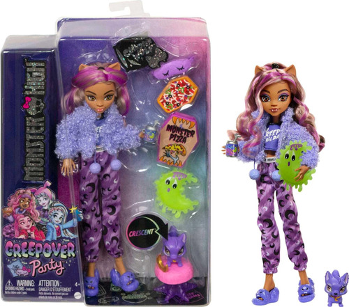 Doll Monster High Clawdeen Wolf Creepover Party Con Perro Ma