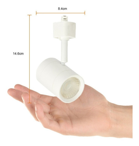Lampara Led Tecnolite Techo Riel 7.5w Blanco Ysnled-012/b