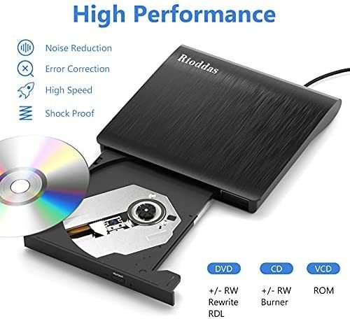 Imagen 3 de 6 de Unidad Cd Externa Usb 3.0 Portátil Cd Dvd