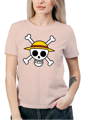 Polera Mujer One Piece Anime Manga Algodón Orgánico Ani27