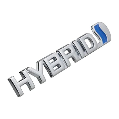 Emblema De Metal Híbrido Logo Coches Híbridos (platea...