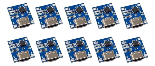 40 Micro Módulo Carregador Tp4056 Duplo Led E Proteção