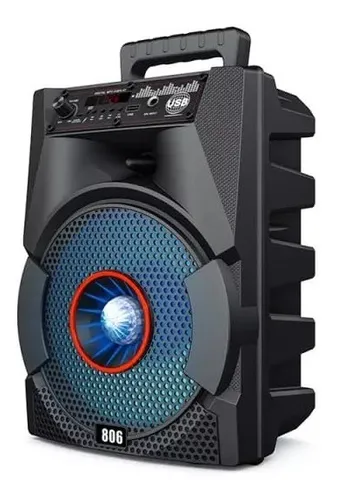 comprar Parlante Bluetooth Recargable Luz Rgb + Microfono Usb Fm 