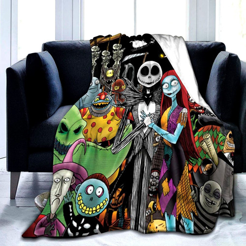 Frazada De Jack Skellington Adecuado Para Navidad/halloween