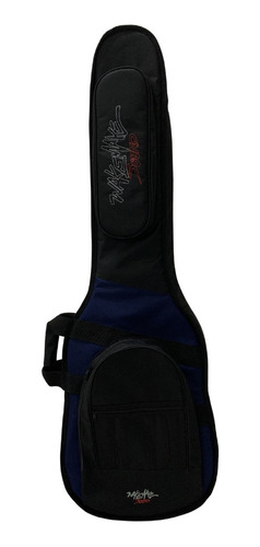 Capa Bag Wake Make Sport Para Contrabaixo Preta/azul Robusta