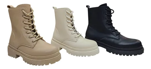 Botas Borcegos En Color Negro - Estilo Y Comodidad
