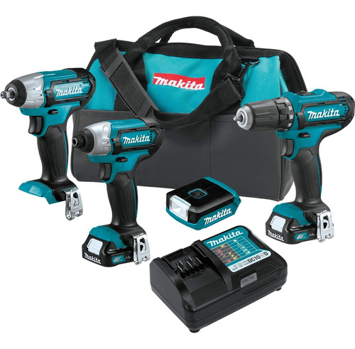 Makita Ct410 12v Max Cxt Litio-ion Inalambrico 4-pc Kit