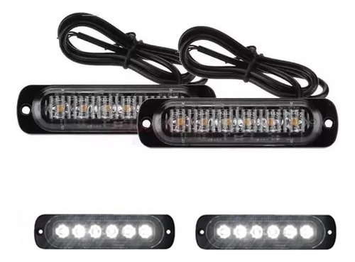 X2 Luz Estroboscópica Led Advertencia Auto 4x4 Coche Moto