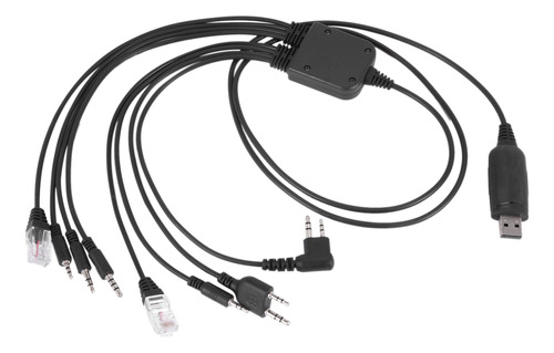 Cable De Programación Usb 8 En 1 Compatible Con Walkie Talki