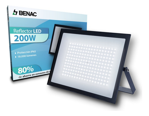 Reflector Led 200w X6 Unidades 220v. Carcasa Negro