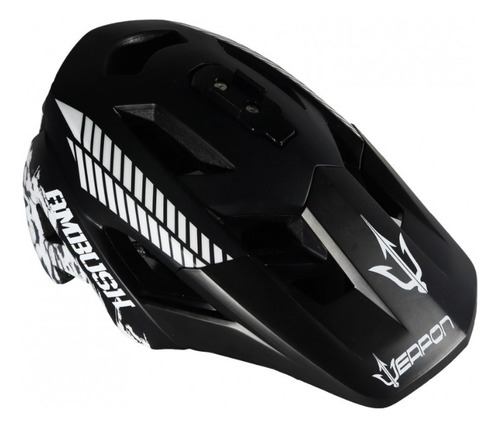 Casco Ambush Con Luz Usb Y Soporte Camara Go Pro