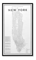Comprar Cuadro Mapa New York Otras Ciudades 45x74cm Punto Arte