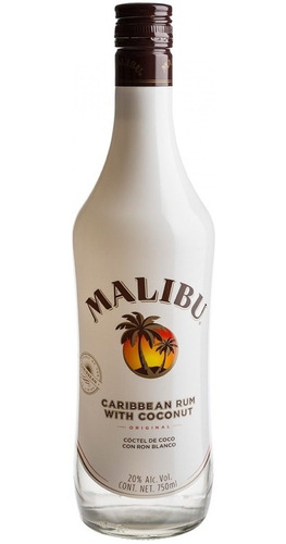 Licor Al Ron Malibu Original De Coco Caribeño 750ml