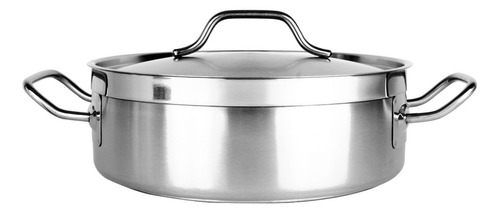 Olla Budinera Vencort 3 L Acero Inoxidable Profesional 26cm Color Gris