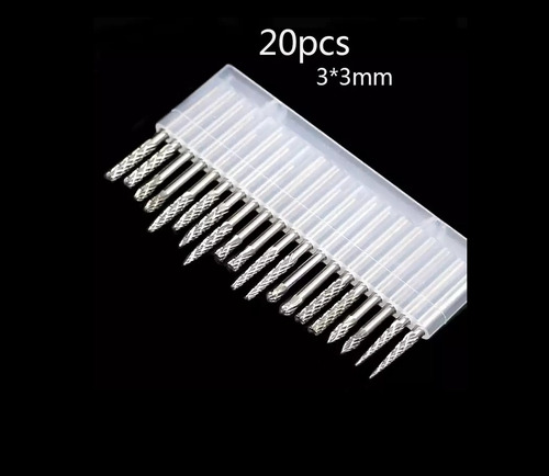 Imagen 2 de 4 de Set De 20 Fresas De Carburo De Tungsteno Para Dremel