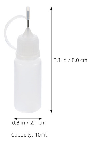 16 Botellas Exprimibles Con Punta De Aguja De Precisión, Rec