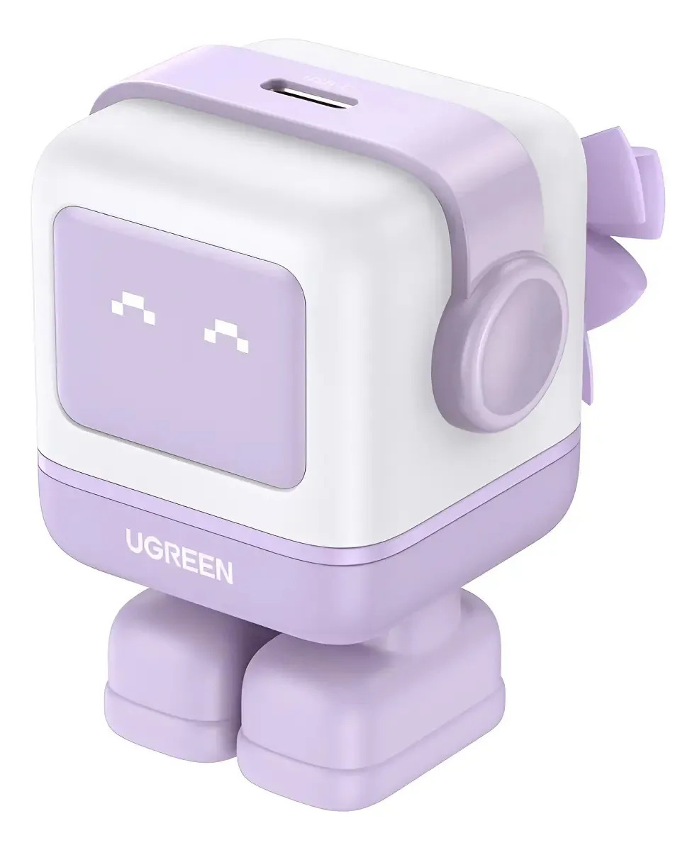 Cargador Ugreen Usb Tipo C 30w Nexode Robot Color Lila