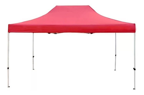 Imagen 1 de 2 de Toldo Plegable 3x4.5 Automático Fierro Blanco Azul Uv