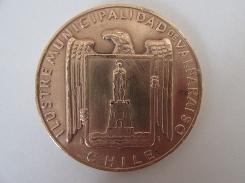 Antigua Medalla 425 Años Municipalidad Valparaiso Muy Escasa