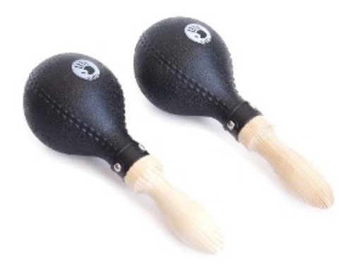 Par De Maracas 5d2 Mrk Plasticas Color Negro Shaker Oferta