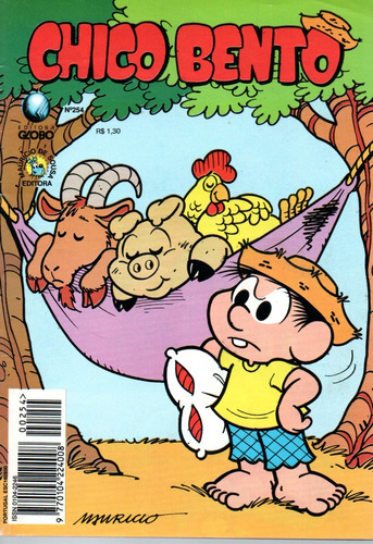 Chico Bento N° 254 - 36 Páginas - Em Português - Editora Globo - Formato 13 X 19 - Capa Mole - 1996 - Bonellihq Cx177 E23