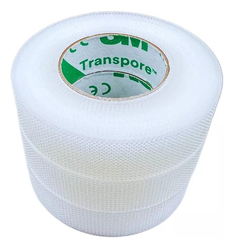 Cinta Transpore 3m 1.25 Cm 1/2 In Caja C/24 Rollos 1527-0