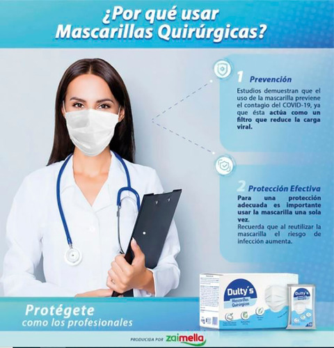Mascarillas Quirúrgicas Desechables 3 Capas Direct Fábrica P