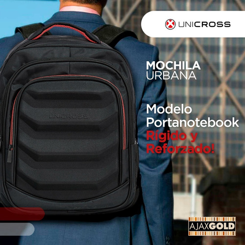 Imagen 5 de 9 de Mochila Porta Notebook Usb Urbana Grande Reforzada Tablet
