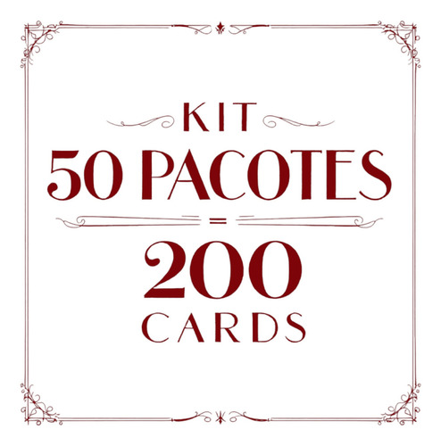 Kit 200 Cards Figurinhas Lol Surprise = 50 Pacotes Bafo