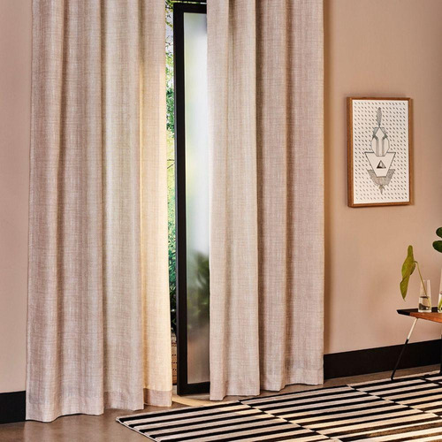 Cortina Longa Istambul Felipe Nude 2,80x1,80m - Santista Cor Bege