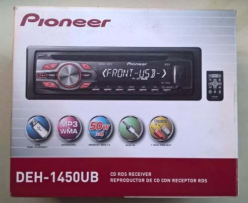 Estéreo Pioneer Deh 1450ub Con Cd ( Sin El Control Remoto)