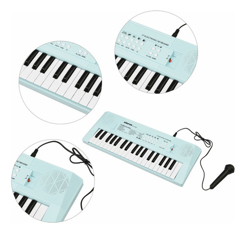 A Piano Electrónico Con Mini Teclado Piano De Teclado De 37