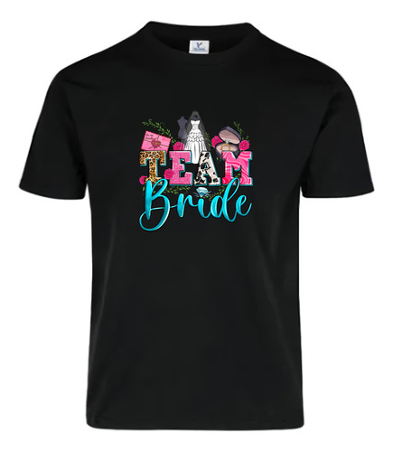 Playera Algodon Team Bride Anillo Velo De Novia Vestido