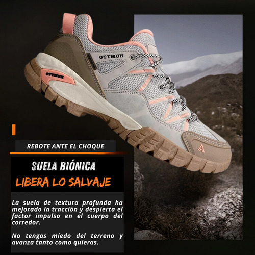 Tenis Senderismo Para Mujer Humtto Montaña Camping Transpirable Tenis Para Trail Botas Senderismo