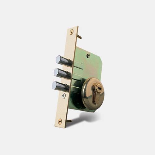 Fechadura Adicional Tri Lock Dourado Com Cilindro Mul-t-lock