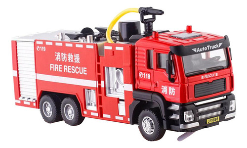 Camión De Bomberos A Escala 1/32, Modelo De Pulverización Y