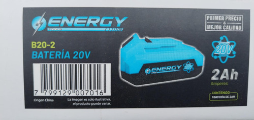 Batería Recargable De 20v 2ah Energy B20-2