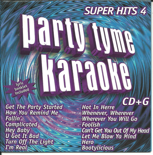 Cd. Party Tyme Karaoke | Super Hits 4 