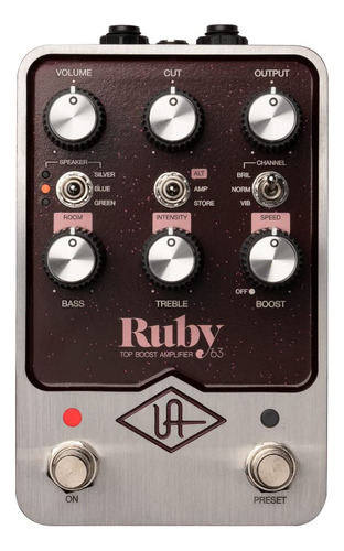 Universal Audio Amplificador De Impulso Superior Uafx Ruby '
