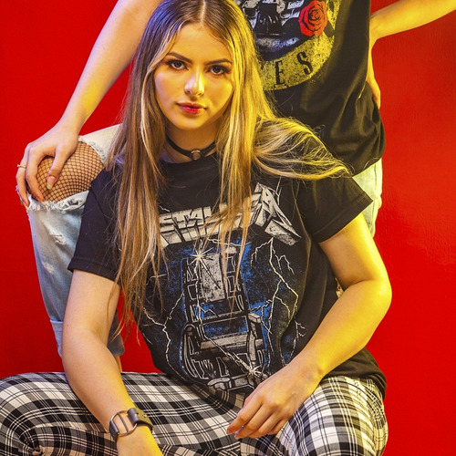 Imagen 3 de 4 de Camiseta Metallica Ride The Lightning Rock Activity