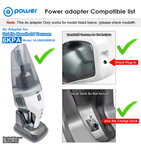 T Power Adaptador De Ca Cc Para Holife Homasy Hm036 6kpa As.