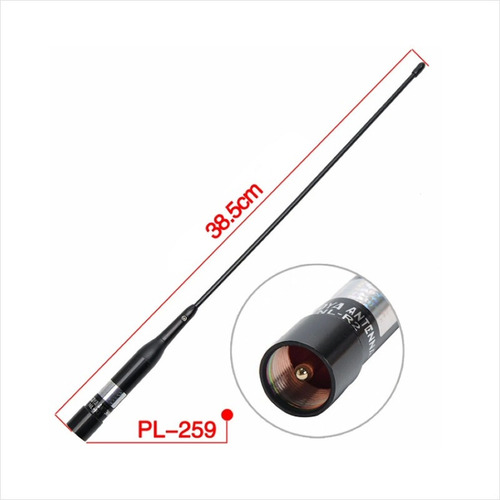 Antena Nagoya Nl R2 Con Conector Pl-259 Dual Banda